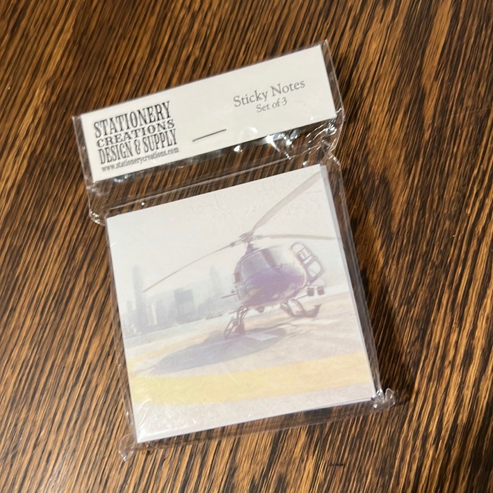 Helicopter Sticky Notes